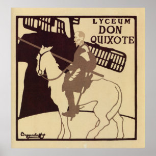 Lyceum Theatre Don Quixote vintage ad Poster