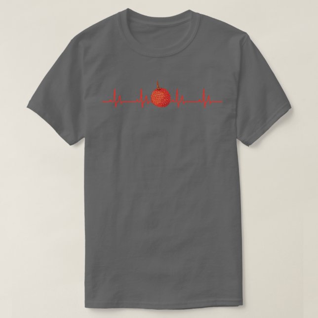 Lychee Heartbeat Apparel Litchi Chinensis Fruit Lo T-Shirt (Design Front)
