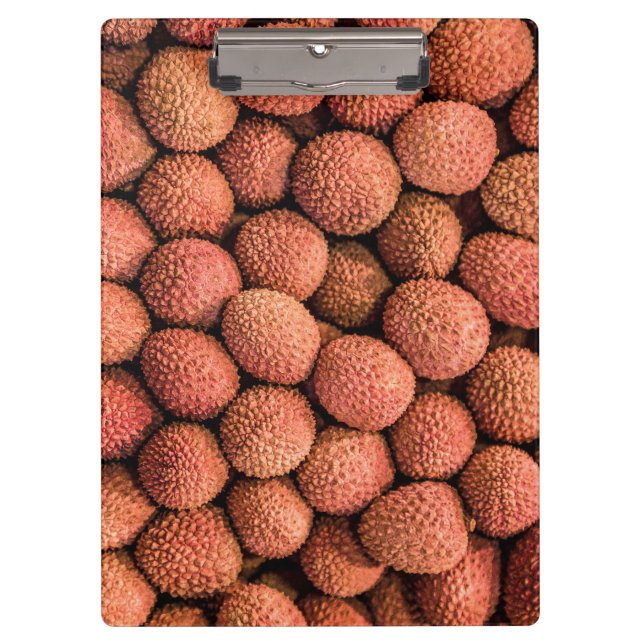Lychee or Litchi fruit vegan and vegetarian gift Clipboard (Front)