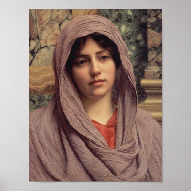 Lycinna John William Godward CC0946 Cardstock Poster (Front)