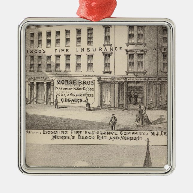 Lycoming Fire Insurance Company Metal Ornament (Front)