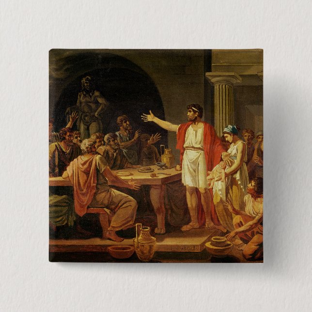 Lycurgus Showing the Ancients of Sparta their Button (Front)