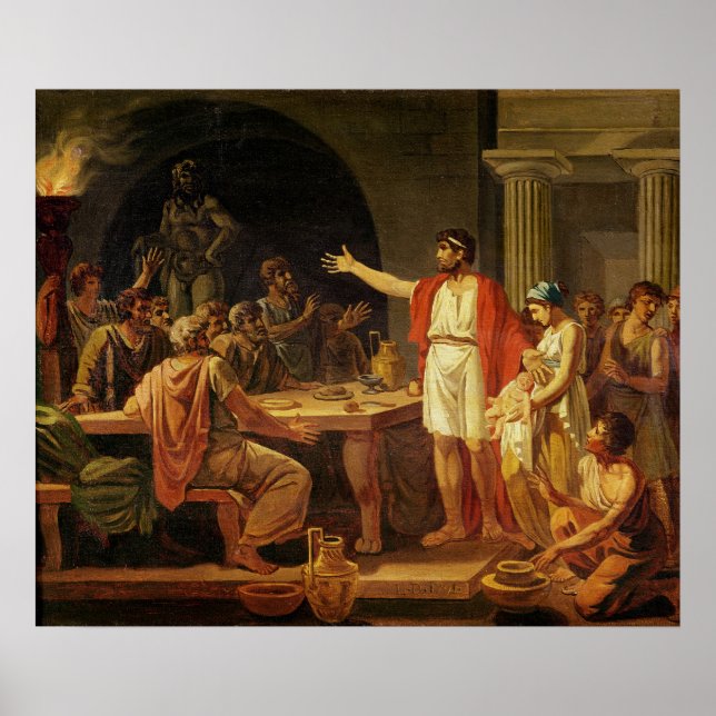 Lycurgus Showing the Ancients of Sparta their Poster (Front)