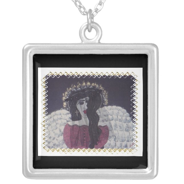 Lydezia's Angel Silver Plated Necklace (Front)