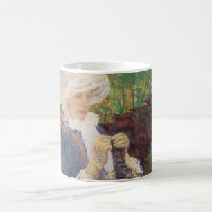 Lydia Crocheting in Garden at Marly, Mary Cassatt Coffee Mug