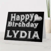 Lydia Happy Birthday Birthday Card | Zazzle