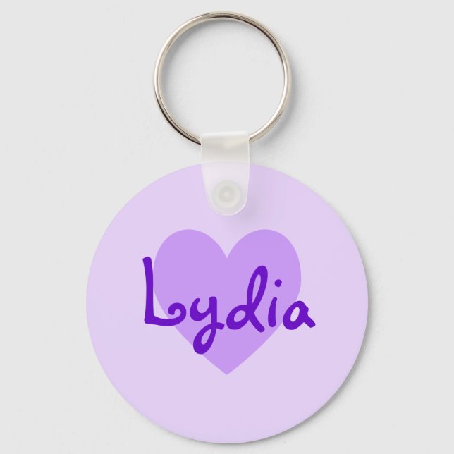 Lydia in Purple Keychain (Front)