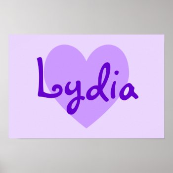 Lydia In Purple Poster by purplestuff at Zazzle