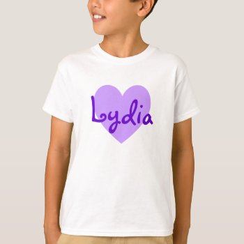 Lydia In Purple T-shirt by purplestuff at Zazzle