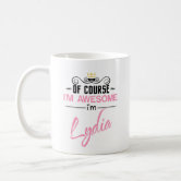 Modern Trendy Girly Quote on Two-Tone Coffee Mug