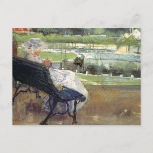 Lydia Sitting on a Porch Crocheting, Mary Cassatt  Postcard