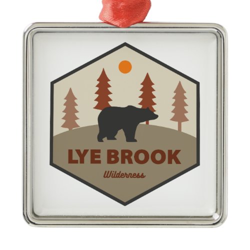 Lye Brook Wilderness Vermont Bear Metal Ornament