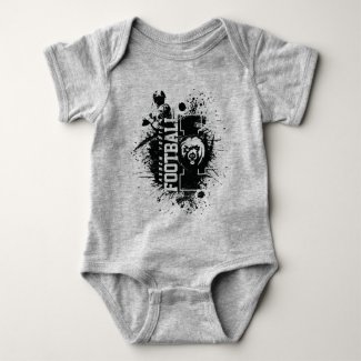 LYFL 04 | Black Grunge Lassen Logo Baby Bodysuit