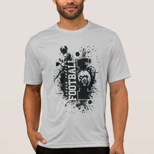 LYFL 04  Mens Black Grunge Lassen Logo T_Shirt