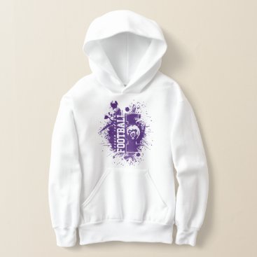 LYFL 05 | Kids Purple Grunge Lassen Logo Hoodie