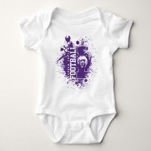 LYFL 05  Purple Grunge Lassen Logo Baby Bodysuit