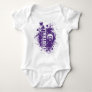 LYFL 05 | Purple Grunge Lassen Logo Baby Bodysuit