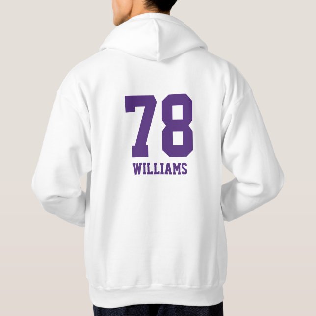 LYFL 06 | Men's Custom Purple Lassen  Logo Hoodie (Back)
