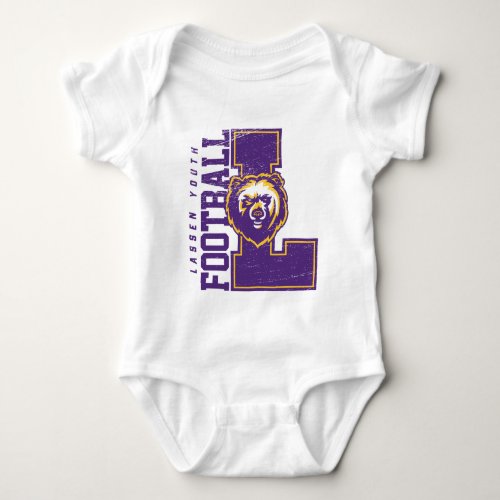 LYFL 06  Purple Lassen  Logo Baby Bodysuit