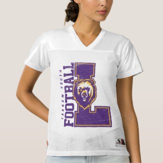 LYFL 06 | Purple Lassen  Logo Women's Football Jersey
