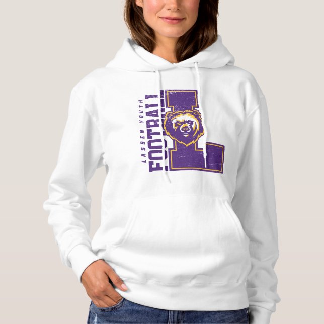 LYFL 06 | Women's Purple Lassen  Logo Hoodie (Front)