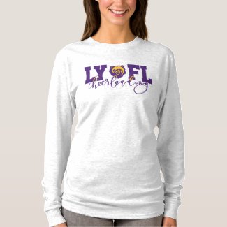 LYFL 10 | LYFL Purple Script Cheer Logo T-Shirt