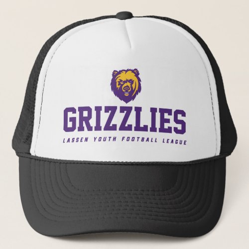 LYFL 14  Purple Grizzlies Pro Logo Trucker Hat
