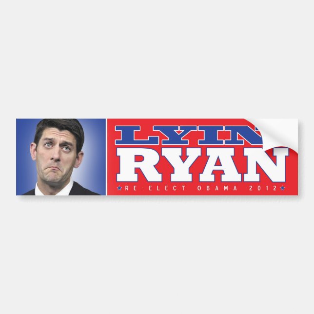 Lyin' Paul Ryan Bumpersticker Bumper Sticker (Front)