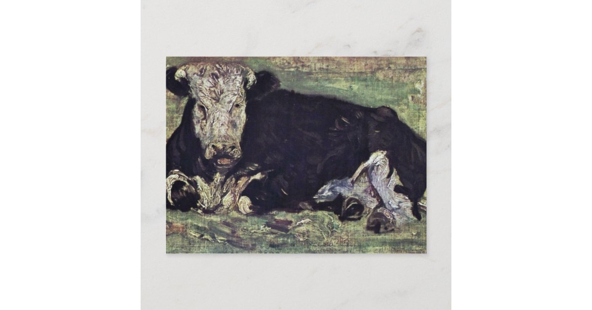 Lying Cow By Vincent Van Gogh Postcard | Zazzle