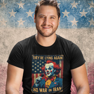 Lying Neocons Tee – No War on Iran Shirt