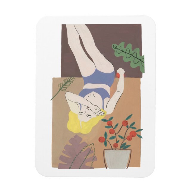 Lying Woman Magnet (Vertical)