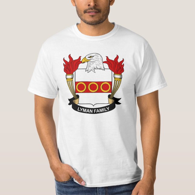 Lyman Family Crest T-Shirt (Front)