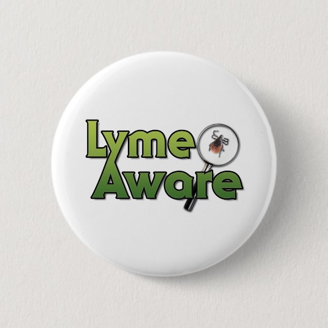 Lyme Aware Gear Pinback Button (Front)