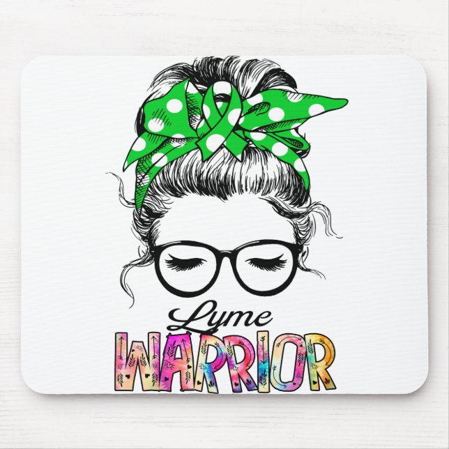 Lyme Awareness Month Ribbon Gifts Mouse Pad (Front)