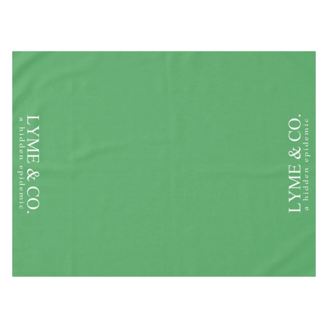 Lyme & Co. | Lyme Disease Awareness Tablecloth (Front (Horizontal))