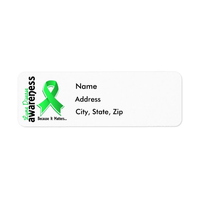 Lyme Disease Awareness 5 Label (Front)
