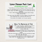Lyme Disease Awareness Business Cards (Front & Back)