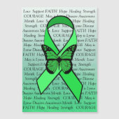 Lyme Disease Awareness Butterfly Ribbon Magnet (Front)