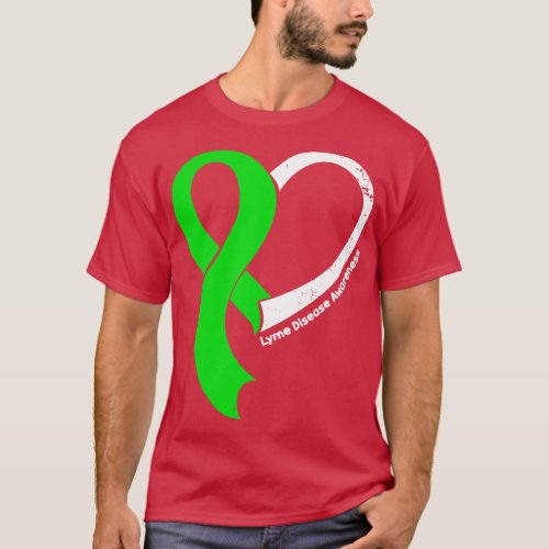 Lyme Disease Awareness Hope Love Heart Ribbon Happ T_Shirt