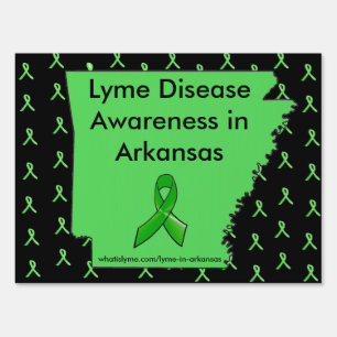 Lyme Disease Awareness in Arkansas Yard Sign