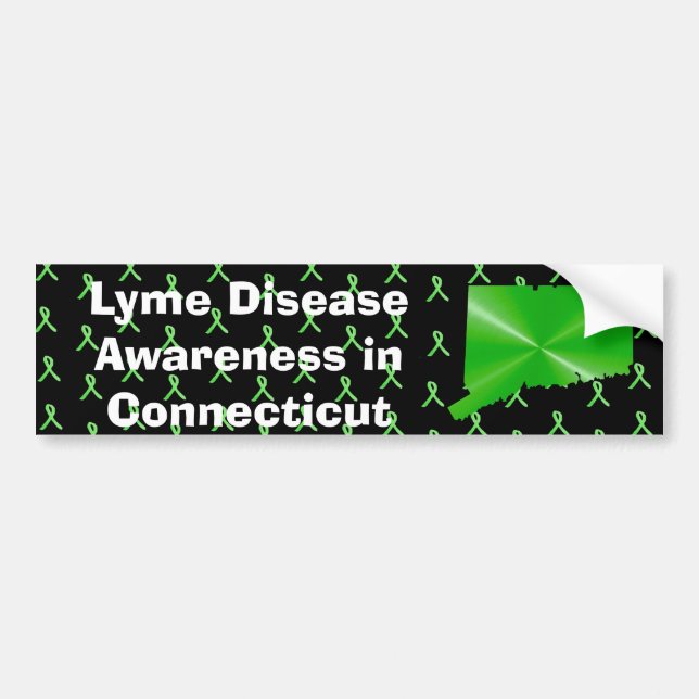 Lyme Disease Awareness in Connecticut Bumper Sticker (Front)