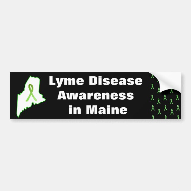 Lyme Disease Awareness in Maine Bumper Sticker (Front)