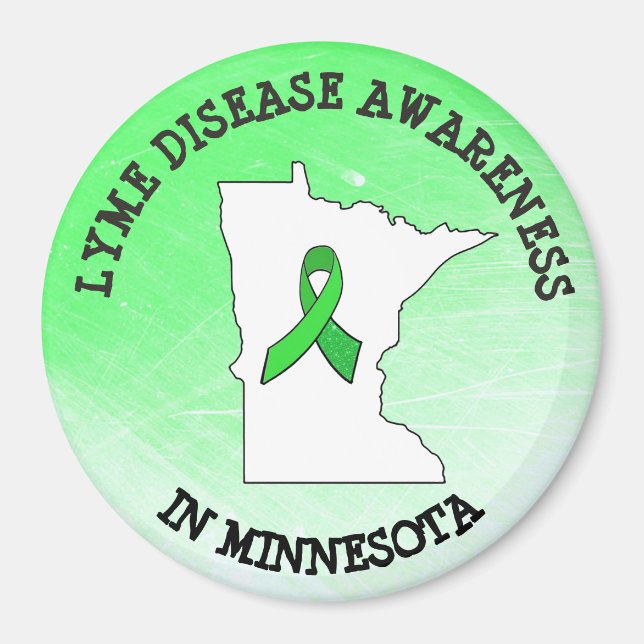 Lyme Disease Awareness in Minnesota Magnet (Front)
