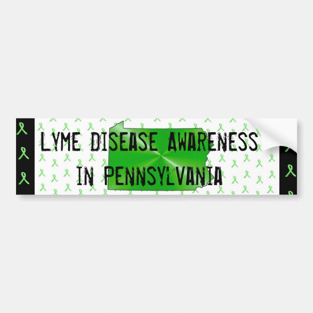 Lyme Disease Awareness in Pennsylvania Bumper Sticker (Front)
