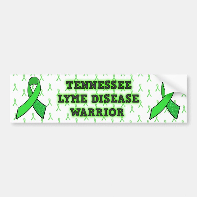Lyme Disease Awareness IN Tennessee Bumper Sticker (Front)