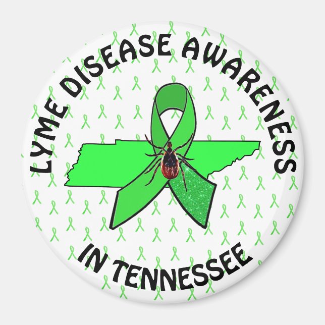 Lyme Disease Awareness IN Tennessee Magnet (Front)