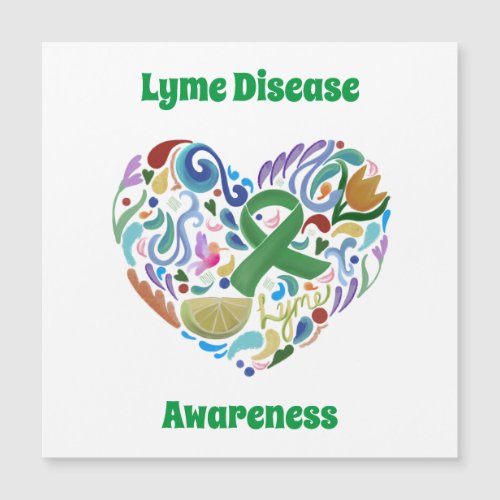 Lyme Disease Awareness Magnetic Card 