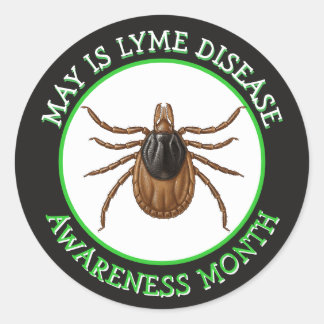 Lyme Disease Awareness Month | Deer Tick  Classic Round Sticker