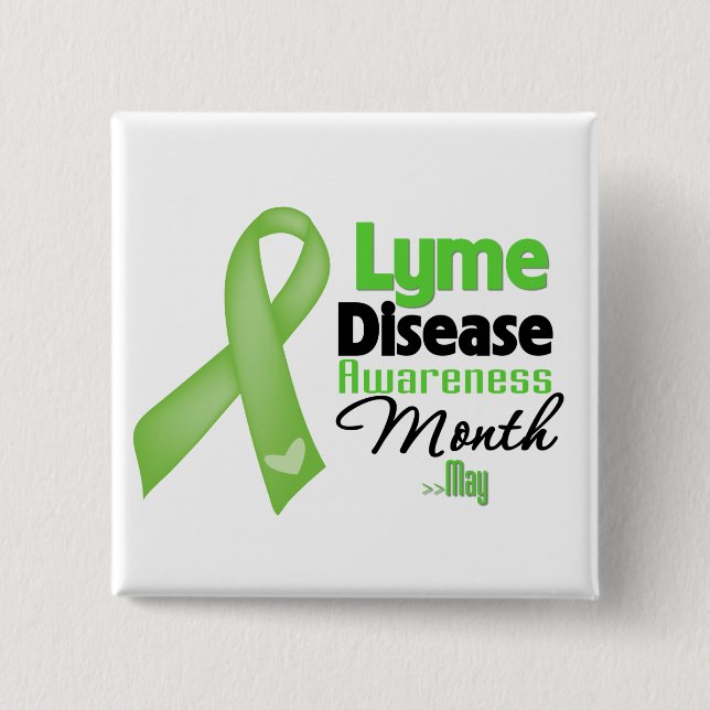 Lyme Disease Awareness Month Pinback Button (Front)