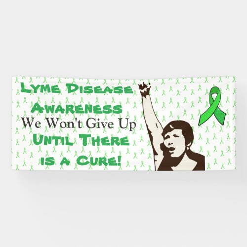 Lyme Disease Awareness Protest Sign Banner